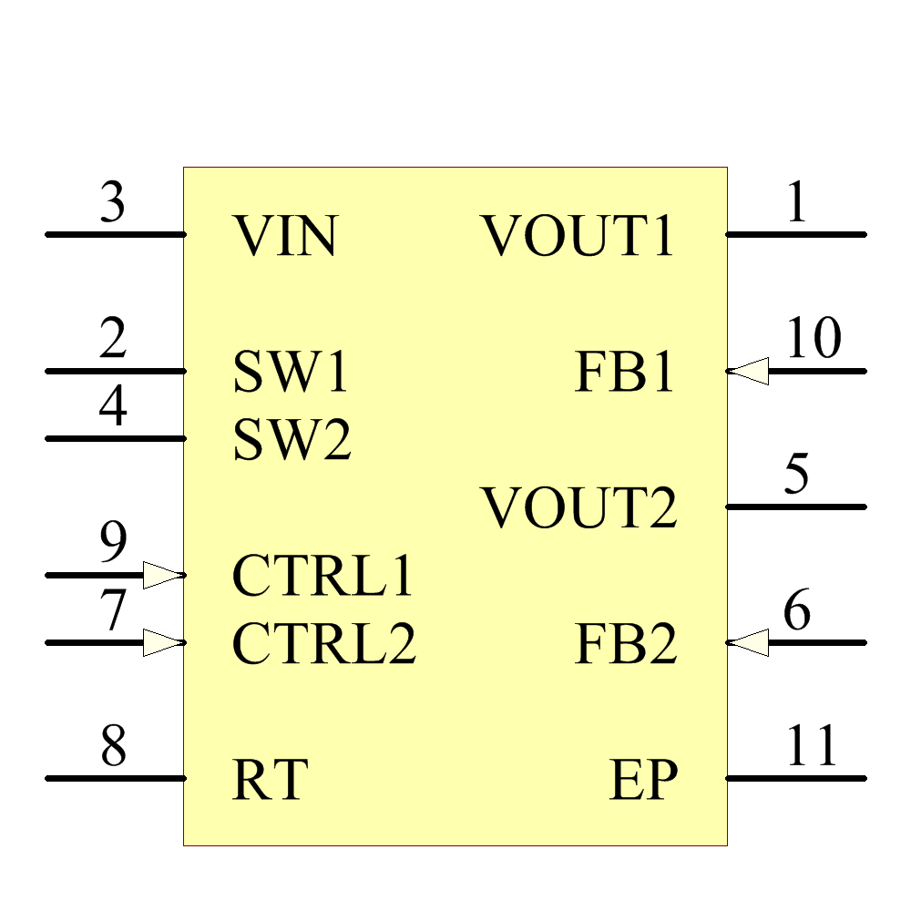 LT3466EDD-1#PBF Symbol - Analog Devices