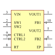 LT3466EDD-1#PBF Symbol - Analog Devices