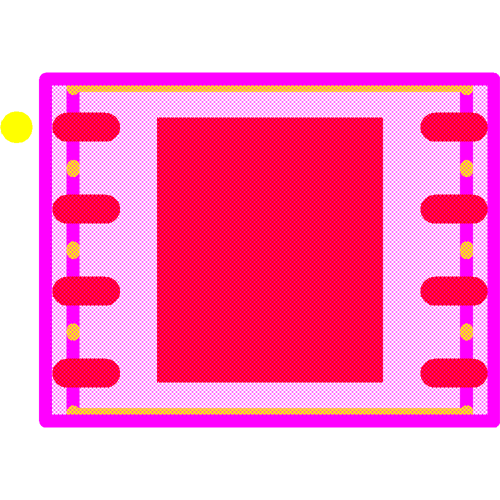 SST25VF020B-80-4I-QAE-T Footprint - Microchip