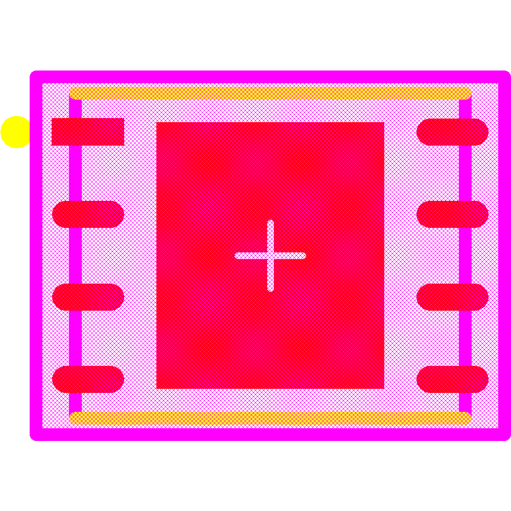SST25VF020B-80-4I-QAE-T Footprint - Microchip