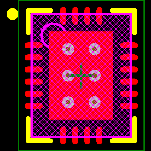 LTC4227CUFD-2#TRPBF Footprint - Analog Devices