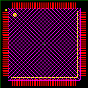 AT32UC3A3256-ALUR Footprint - Microchip