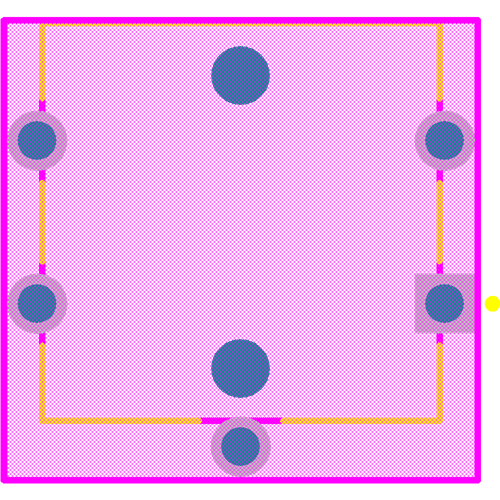 B3F-4105 Footprint - Omron