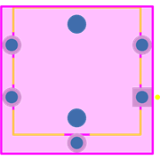 B3F-4105 Footprint - Omron