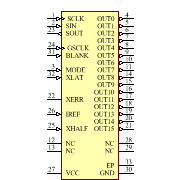 TLC5946RHBRG4 Symbol - Texas Instruments