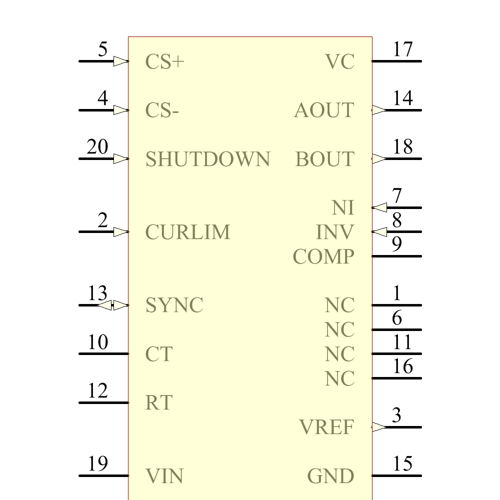 UCC1806L Symbol - Texas Instruments