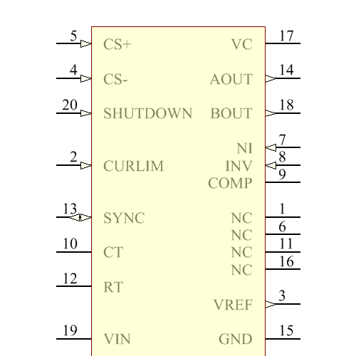 UCC1806L Symbol - Texas Instruments