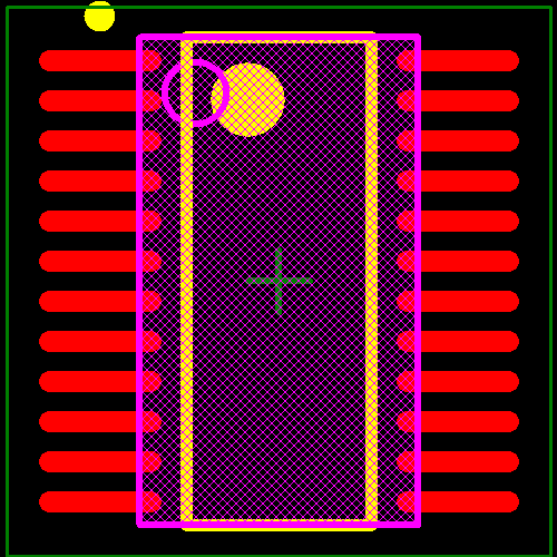 TLC5925IPWR Footprint - Texas Instruments