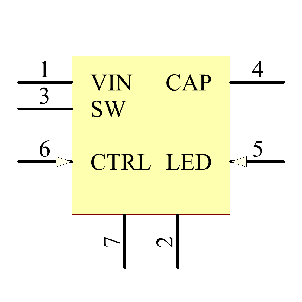 LT3491EDC#TRPBF Symbol - Analog Devices