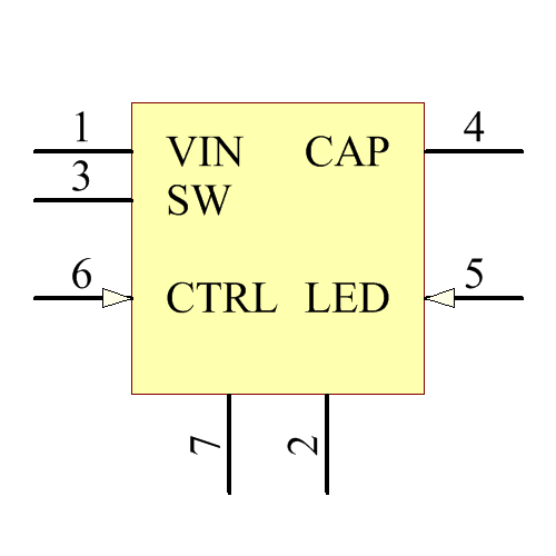 LT3491EDC#TRPBF Symbol - Analog Devices