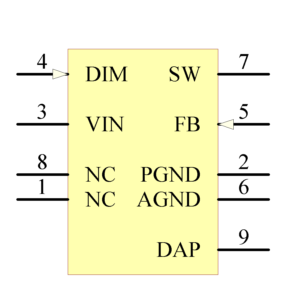 LM3410YMYX/NOPB Symbol - Texas Instruments