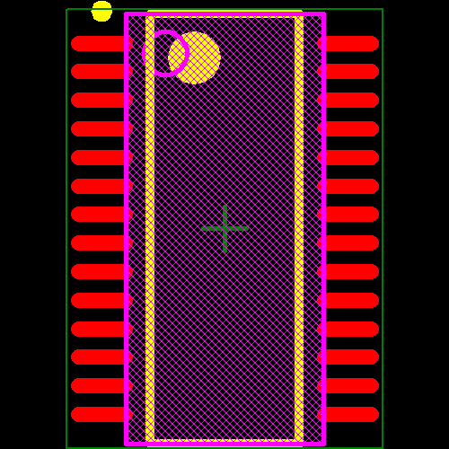 TLC59116IPWR Footprint - Texas Instruments