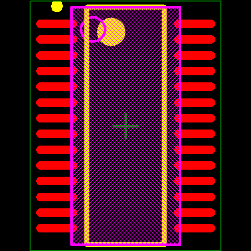 TLC59116IPWR Footprint - Texas Instruments