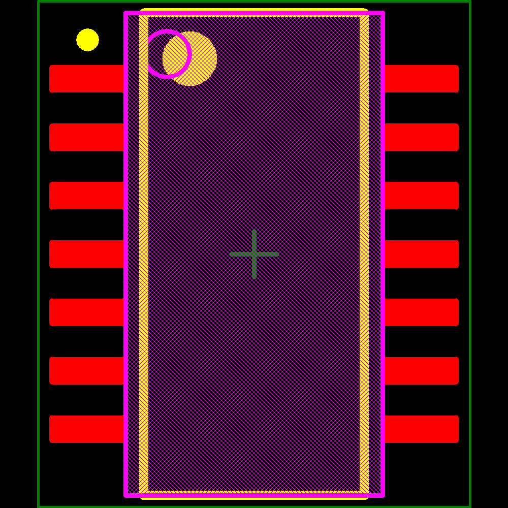 SN74AC86NSR Footprint - Texas Instruments