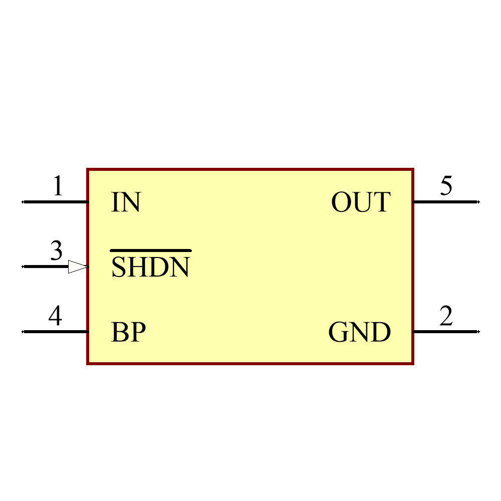 MAX8877EUK50+T Symbol - Analog Devices