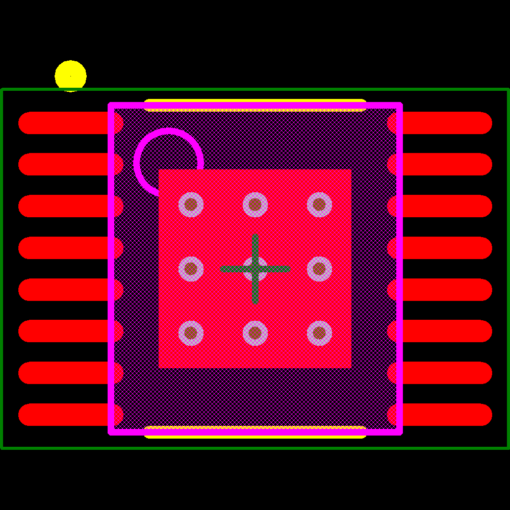 LM3421Q1MH/NOPB Footprint - Texas Instruments