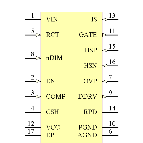 LM3421Q1MH/NOPB Symbol - Texas Instruments