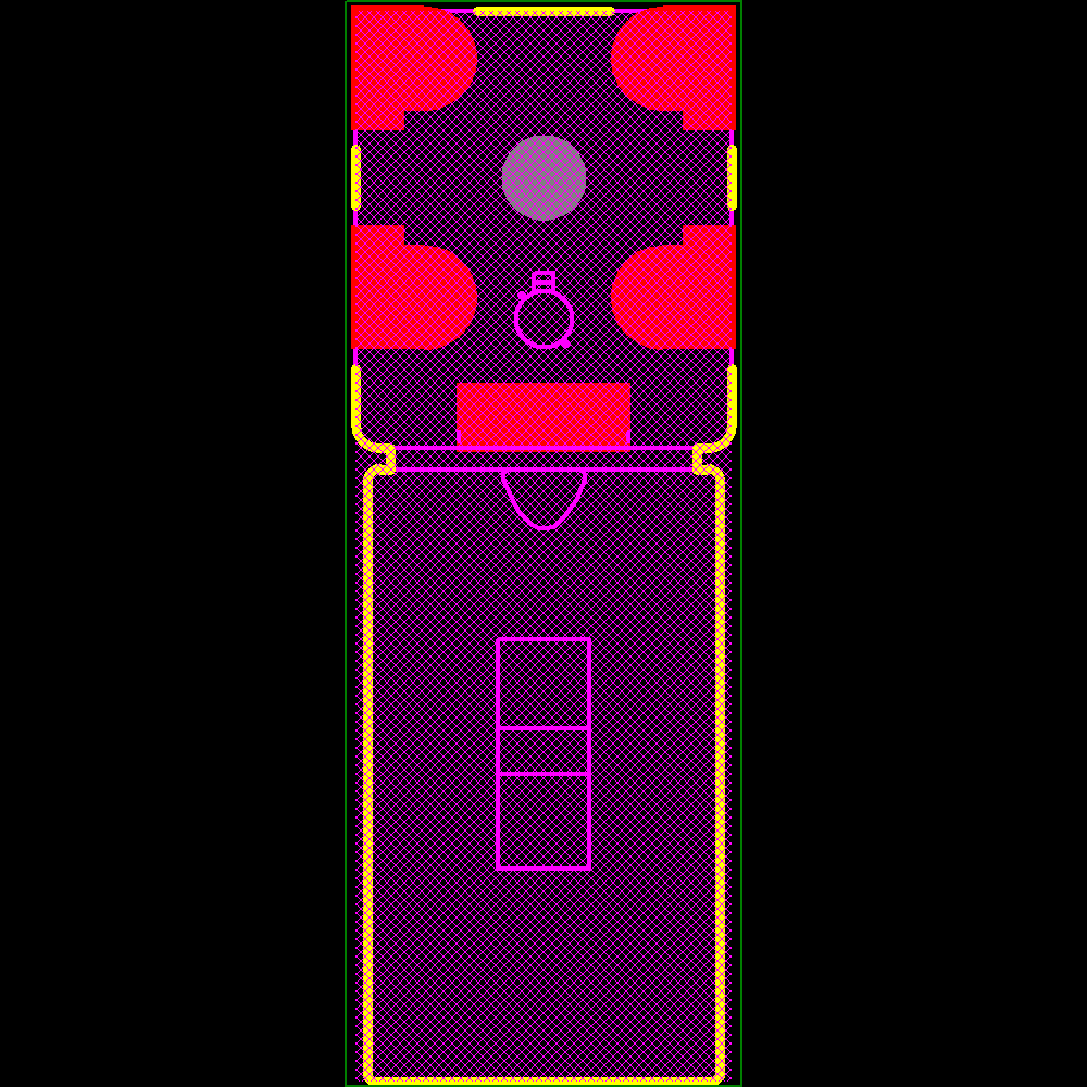 59S22B-40MT5-C Footprint - Rosenberger