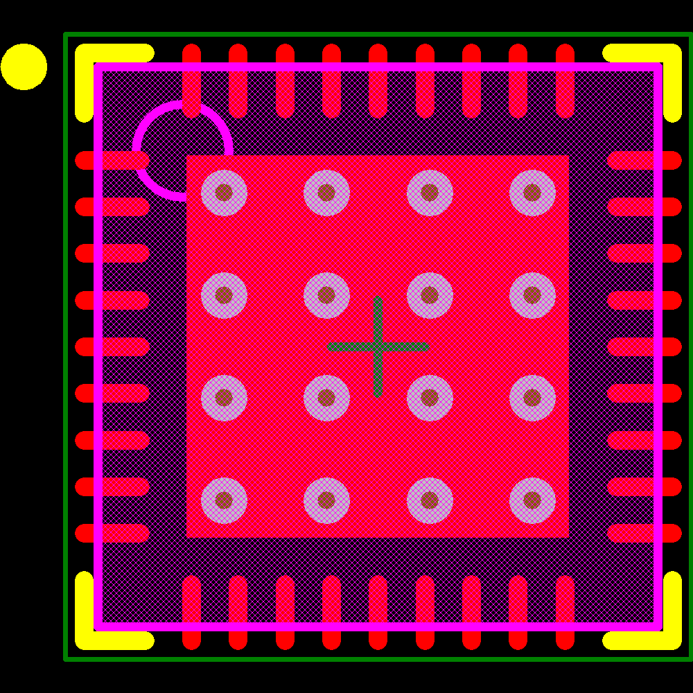 SI5324A-C-GM Footprint - Silicon Lab