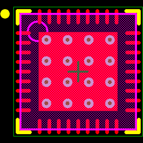 SI5324A-C-GM Footprint - Silicon Lab