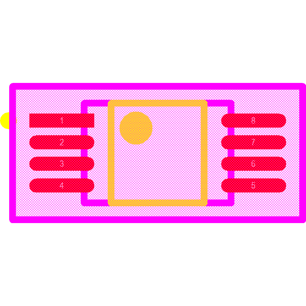 M24C02-WDW6TP Footprint - STMicroelectronics