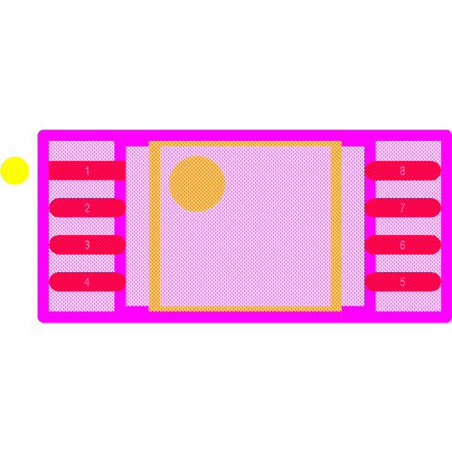 M24C02-WDW6TP Footprint - STMicroelectronics