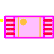 M24C02-WDW6TP Footprint - STMicroelectronics