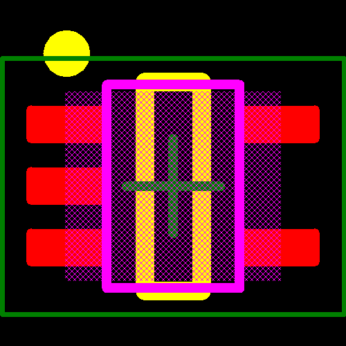 SN74AHC1G08QDCKRQ1 Footprint - Texas Instruments