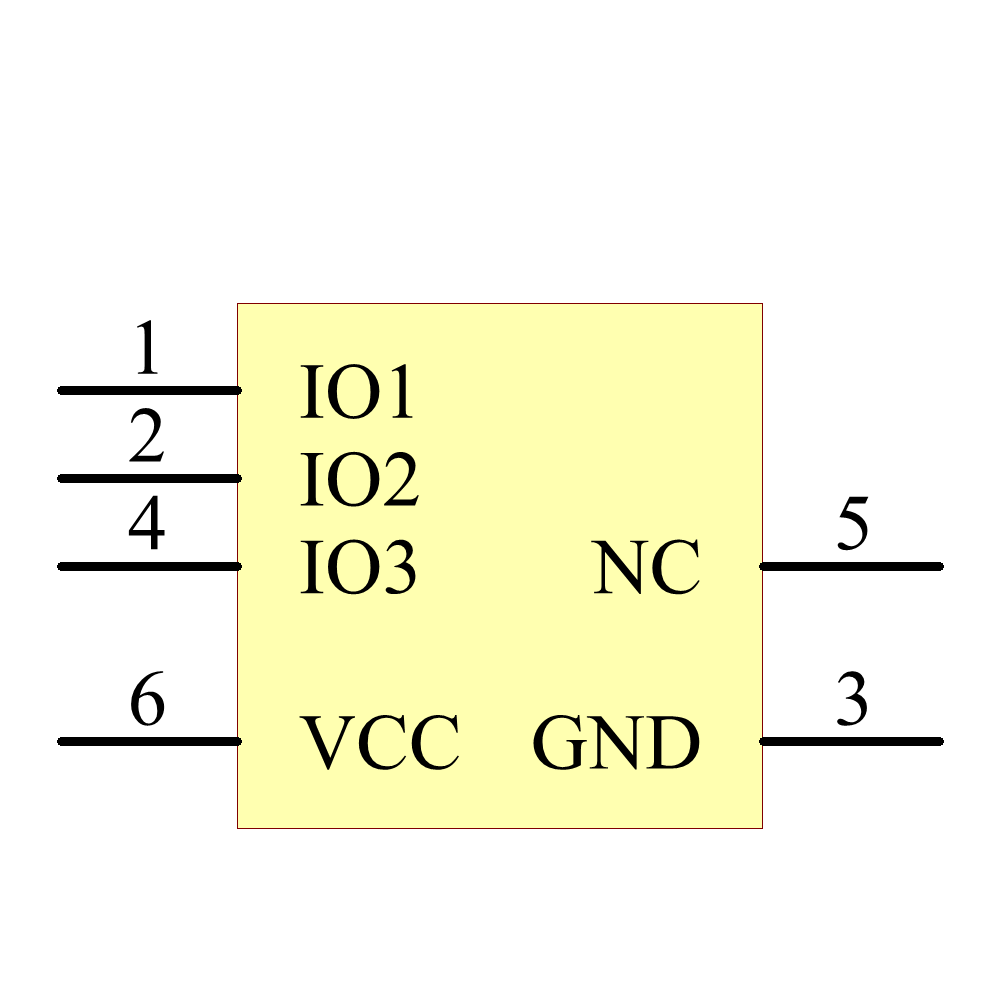 TPD3E001DRYRG4 Symbol - Texas Instruments