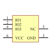TPD3E001DRYRG4 Symbol - Texas Instruments