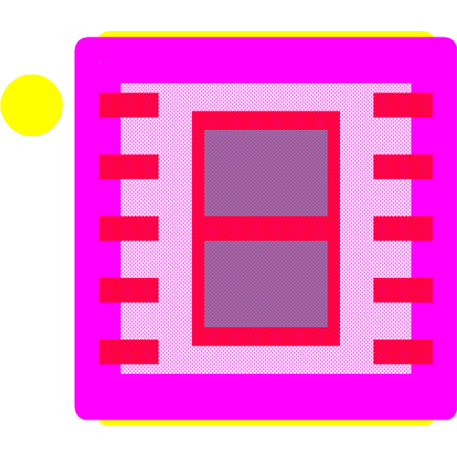 MIC2297-42YML-TR Footprint - Microchip