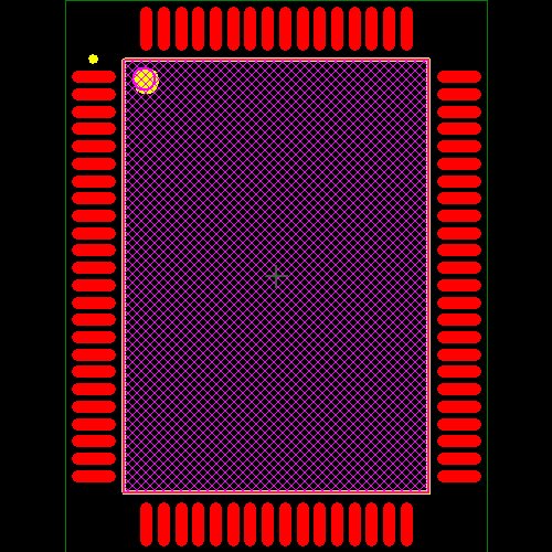 Z16F6411FI20SG Footprint - Zilog