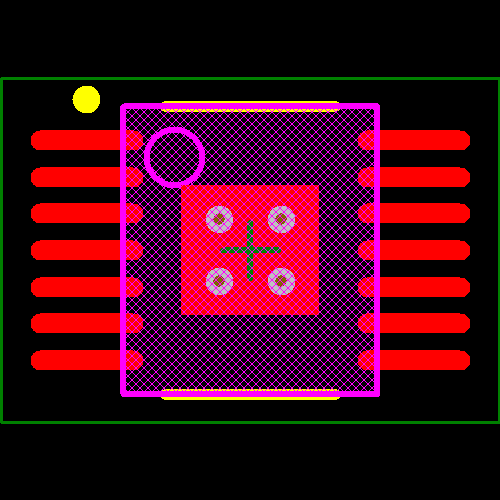 TPS61500PWP Footprint - Texas Instruments