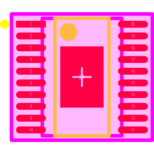 TPS92692QPWPRQ1 Footprint - Texas Instruments