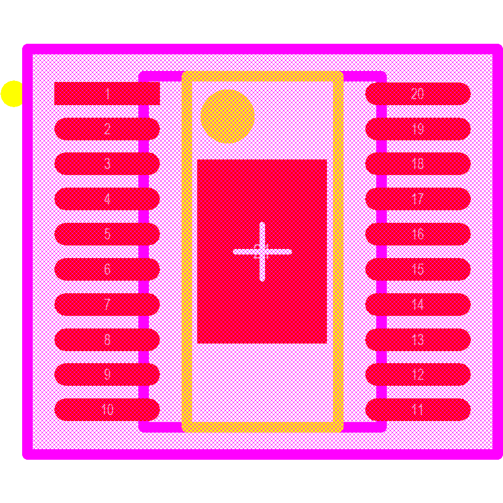 TPS92692QPWPRQ1 Footprint - Texas Instruments