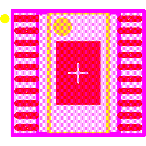TPS92692QPWPRQ1 Footprint - Texas Instruments