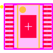 TPS92692QPWPRQ1 Footprint - Texas Instruments