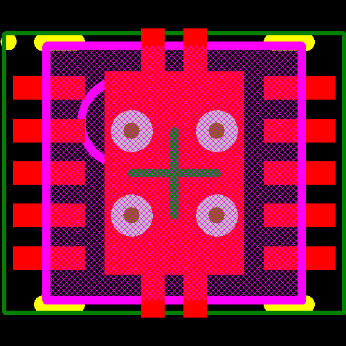 TPS61151DRCR Footprint - Texas Instruments