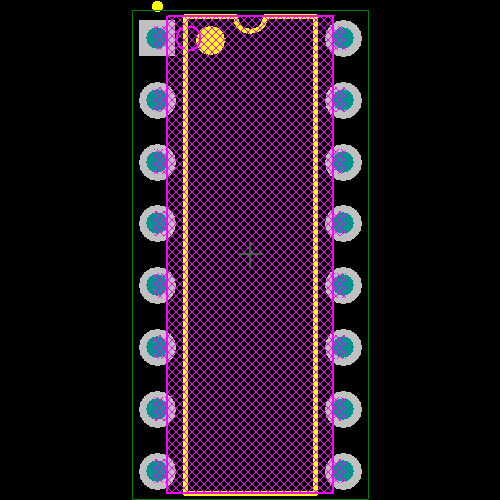 LTC691IN#PBF Footprint - Analog Devices