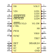 LT3599IUH#TRPBF Symbol - Analog Devices