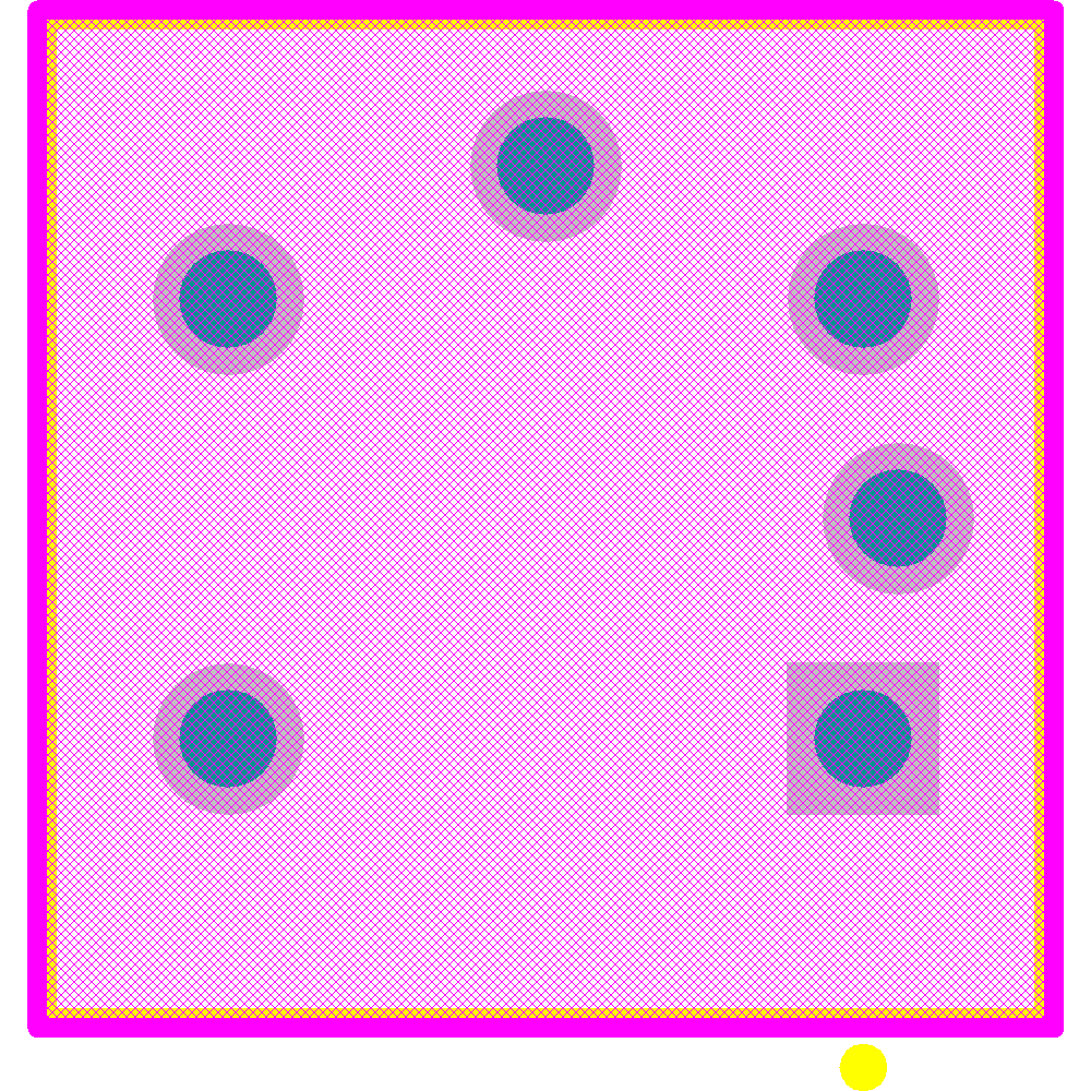 B3W-9000-G1G Footprint - Omron