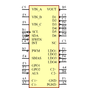 LM3538TMX/NOPB Symbol - Texas Instruments