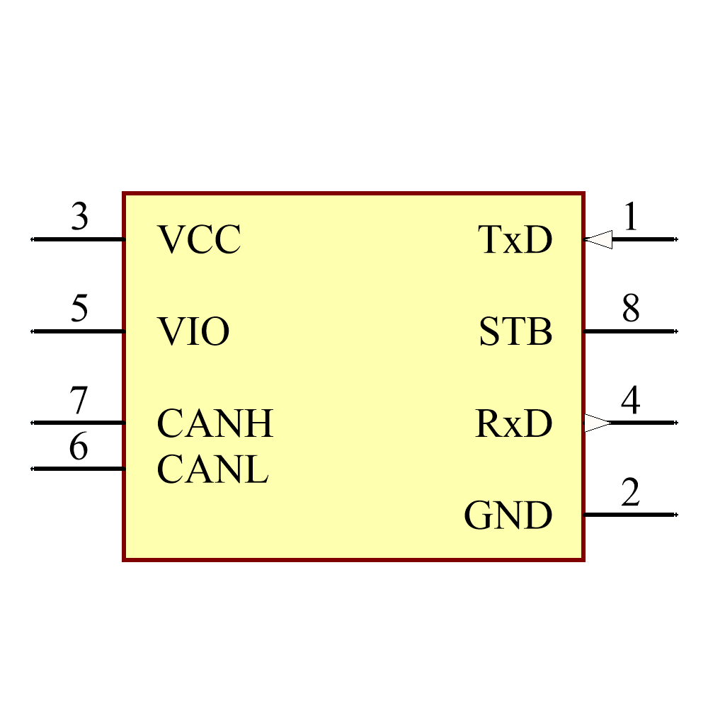TLE9251VSJXUMA1 Symbol - Infineon