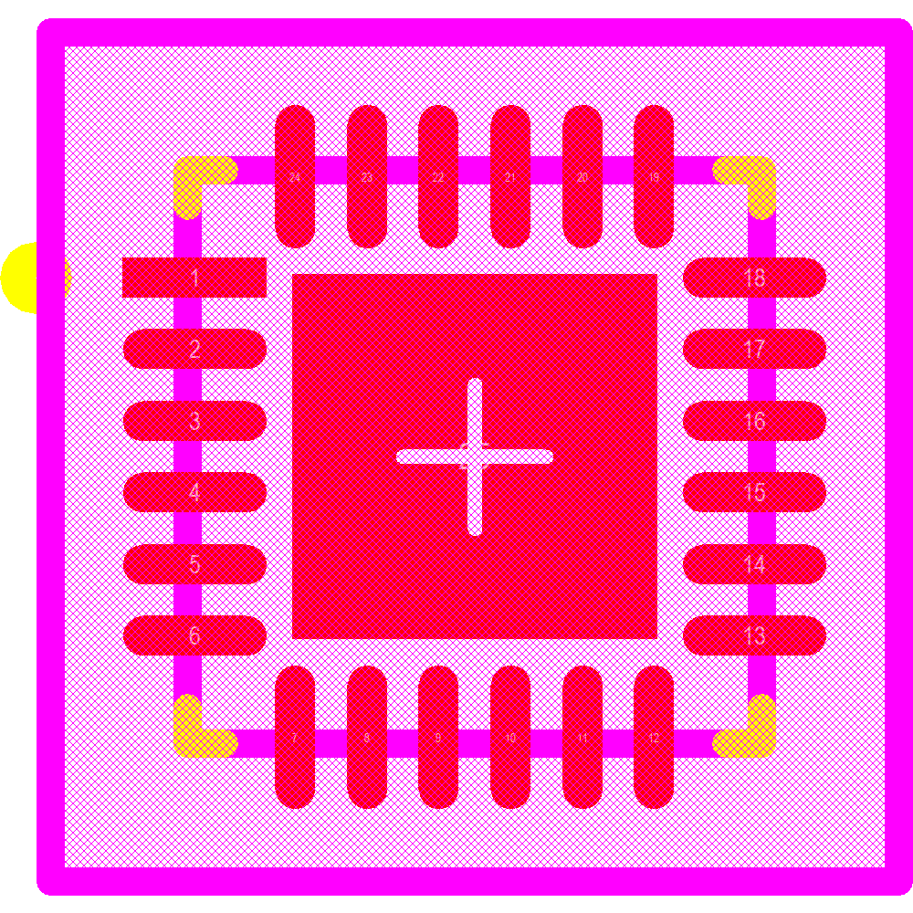 LP5569RTWR Footprint - Texas Instruments