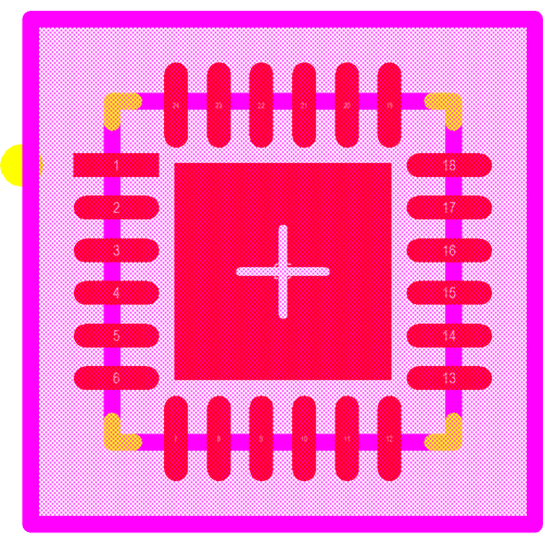 LP5569RTWR Footprint - Texas Instruments