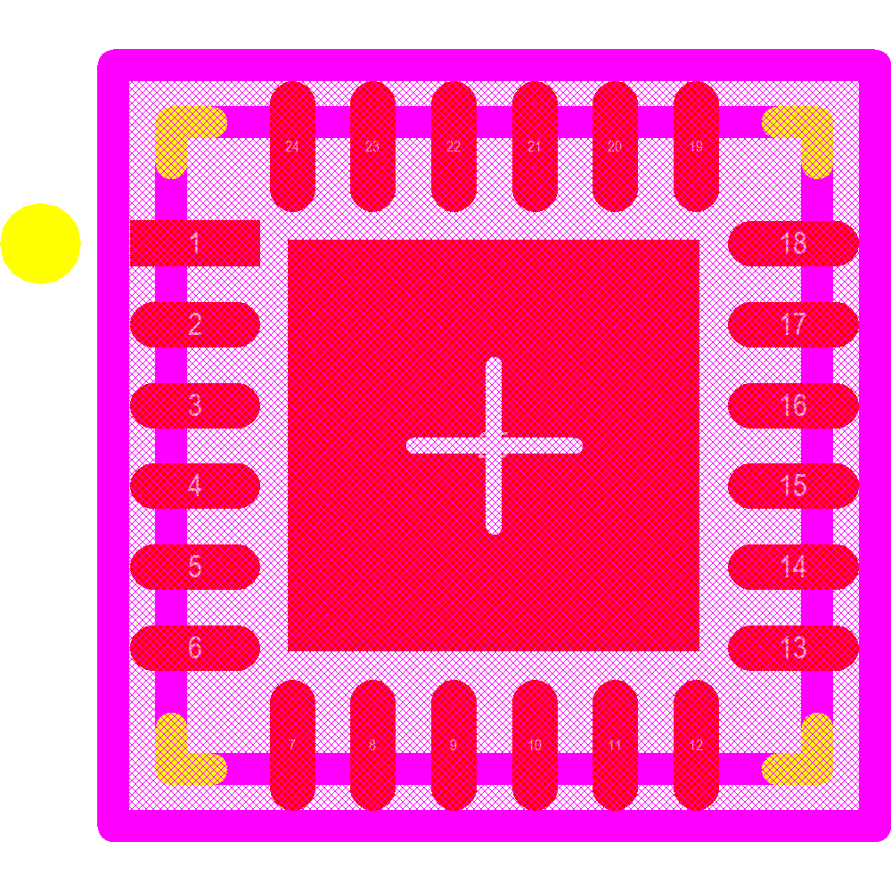 LP5569RTWR Footprint - Texas Instruments