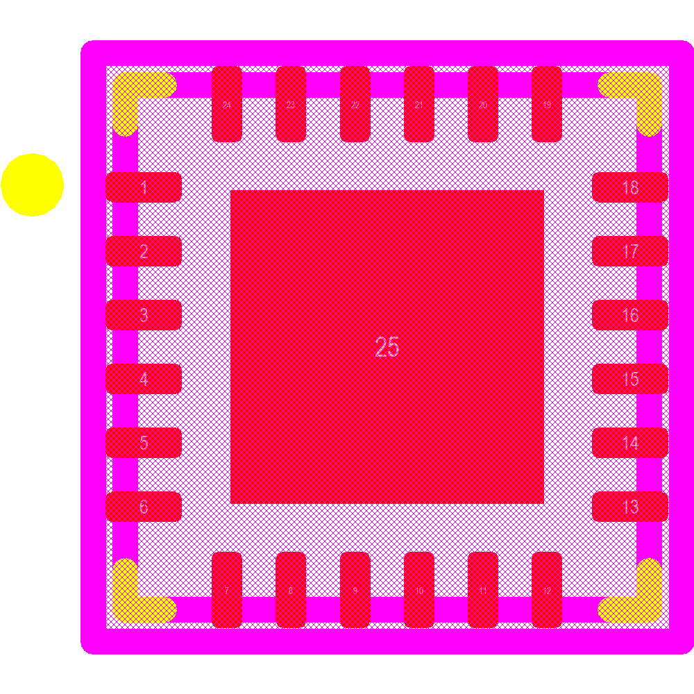 LP5569RTWR Footprint - Texas Instruments