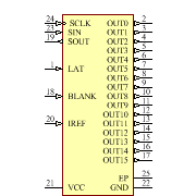 TLC59282RGET Symbol - Texas Instruments