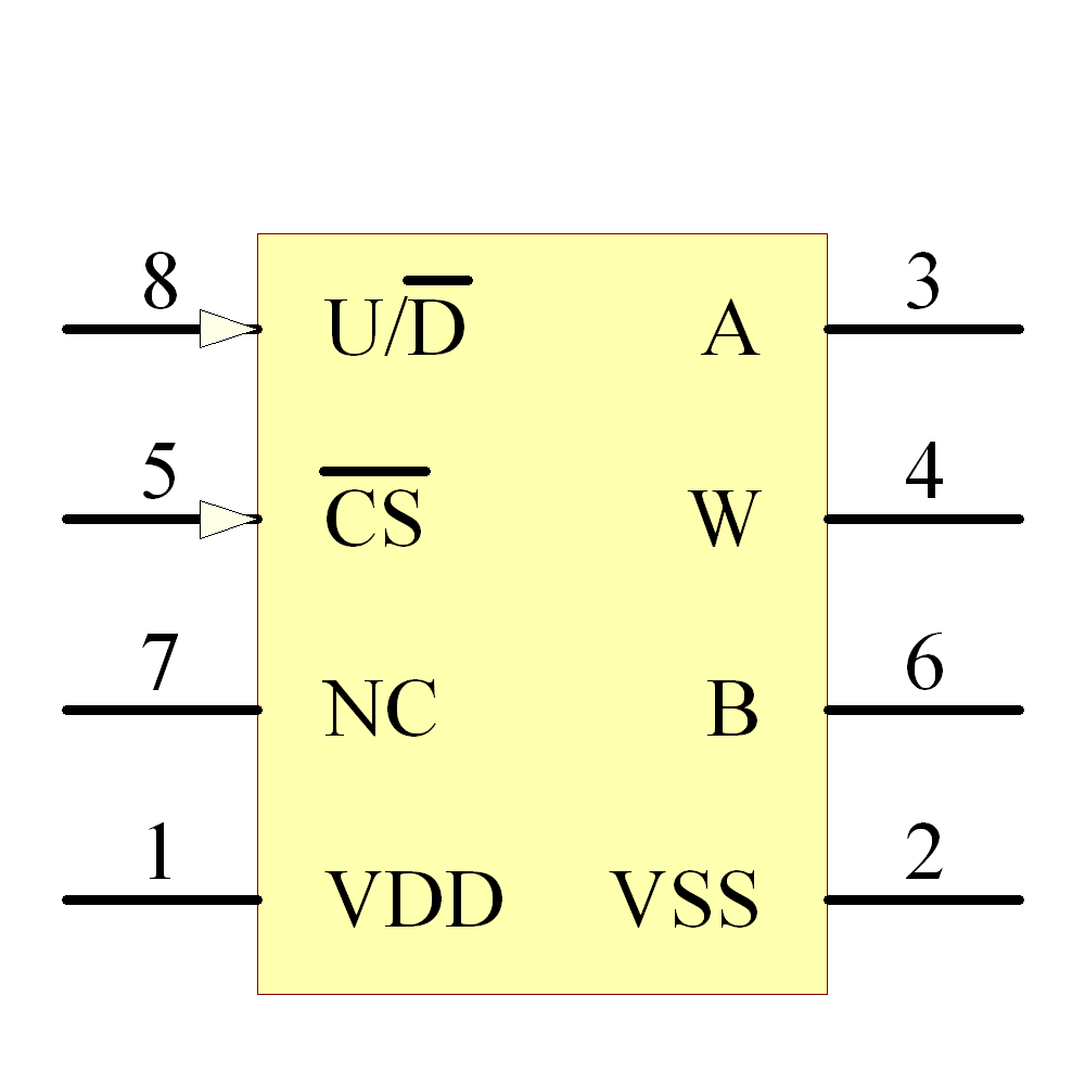 MCP4011-103E/SN Symbol - Microchip