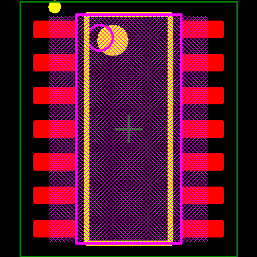 SN74LV74AD Footprint - Texas Instruments